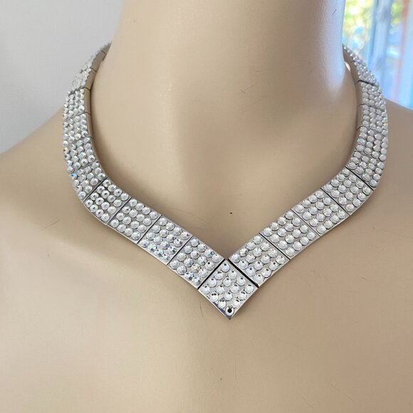 Butler FAC Crystal Glamorous Choker Necklace - Picture 2 of 7